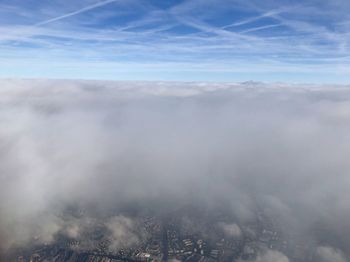 High angle view of cityscape against sky