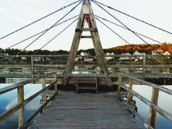 View of bridge over river
