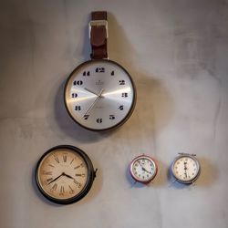 Clock on table