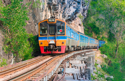 Train on railroad track