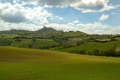 Scenic view of landscape against sky