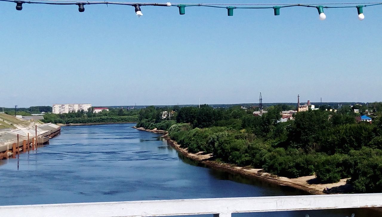 BRIDGE OVER RIVER AGAINST SKY