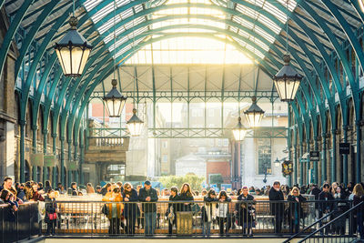 Group of people walking in city