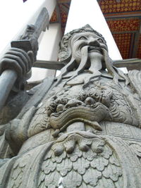 Low angle view of statue