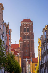 Low angle view of buildings against sky