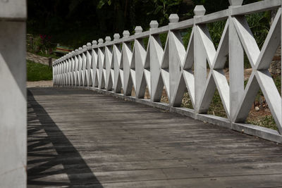 Wooden footbridge