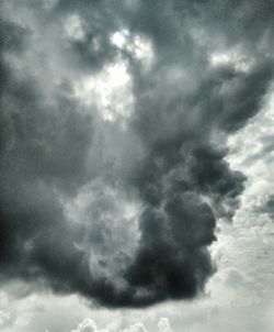 Low angle view of cloudy sky