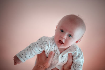 Portrait of cute baby