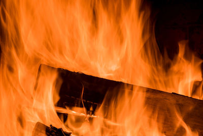 Close-up of fire