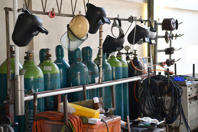 Close-up of clothes for sale at market stall