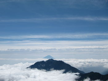 Mt. fuji view from the top of mt. kai-komagatake.
