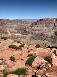 View of rock formations