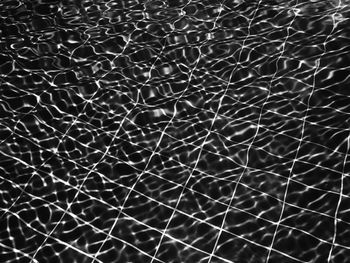 Black tone color of water in pool