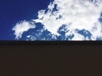 Low angle view of cloudy sky