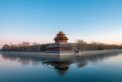 Corner tower of the forbidden city, beijing