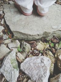 Rocks in sea