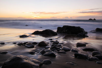 Rocks on beach