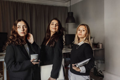 Smiling women in office