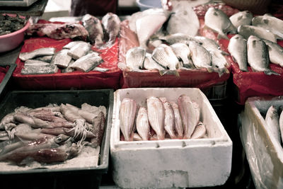 Close-up of fish for sale