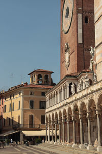 Low angle view of historic building