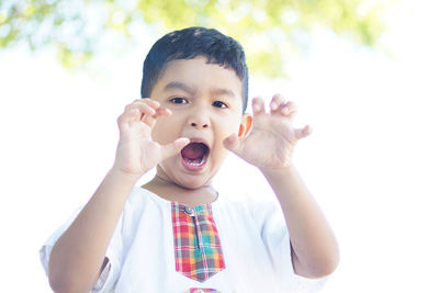 Portrait of cute boy