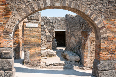 Old ruins of building