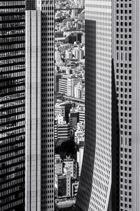 Full frame shot of modern buildings in city