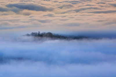 Scenic view of clouds at sunset