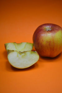 Close-up of apple on table