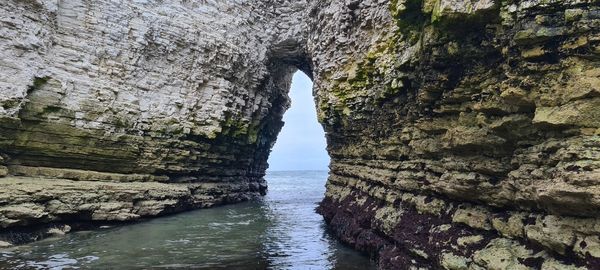 Rock formations in sea