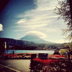 Scenic view of landscape against sky