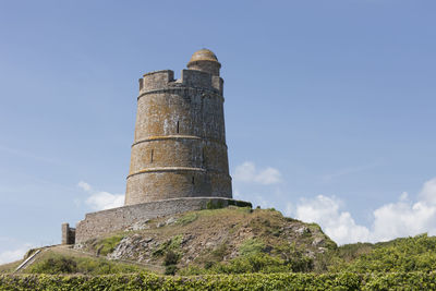 Low angle view of castle against sky