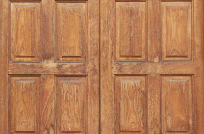 Full frame shot of closed wooden doors