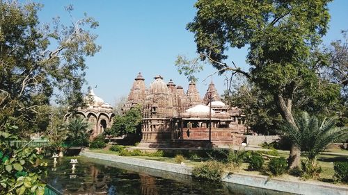 Low angle view of temple