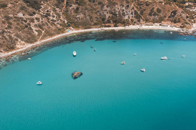 Holiday coast in calabria region during summer period