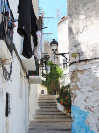 Low angle view of residential buildings