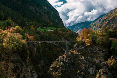 Pennine alps in autumn, switzerland.