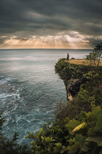 Scenic view of sea against sky