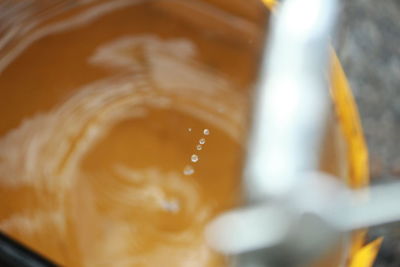 Close-up of drink in glass