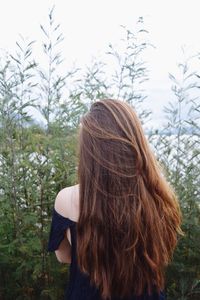 Woman looking at camera