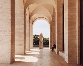 Corridor in building