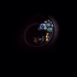 View of illuminated tunnel