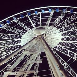 Low angle view of ferris wheel