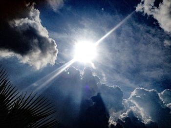 Low angle view of cloudy sky