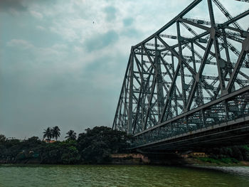 Bridge over river against sky