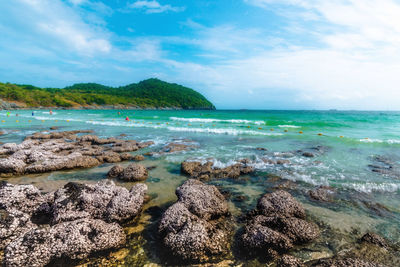 Scenic view of sea against sky