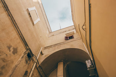 Low angle view of building against sky