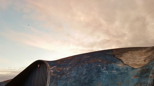 Low angle view of built structure against sky