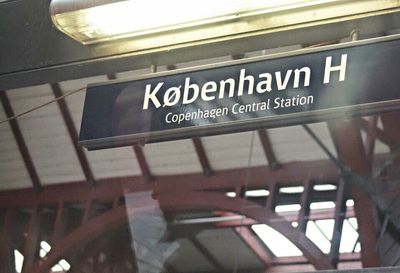 Information sign on wall