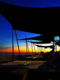 Low angle view of sky at sunset